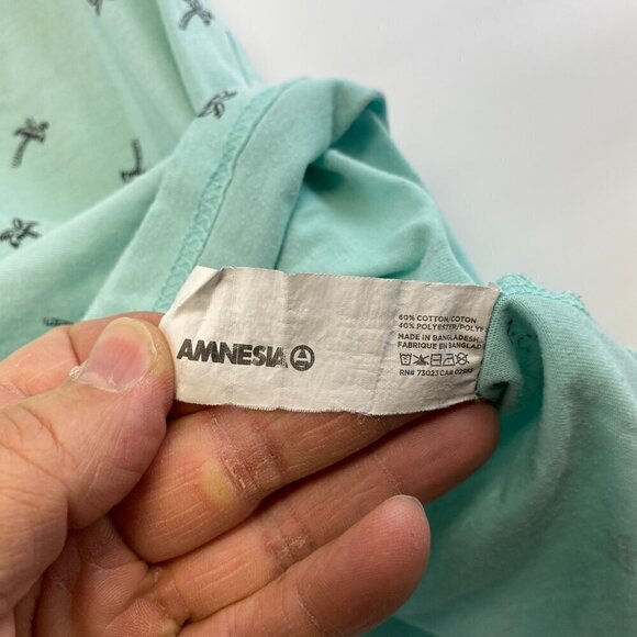 AmnesiaT-shirt with a Palm Tree print and a pocket on the chest - Picture 3 of 7